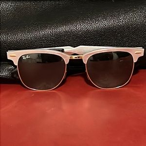 Ray-Ban aluminum Clubmaster sunglasses in silver